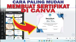 Cara Membuat Sertifikat Di Canva | Cara Desain Sertifikat Di Aplikasi Canva