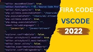 Fira Code In VSCode