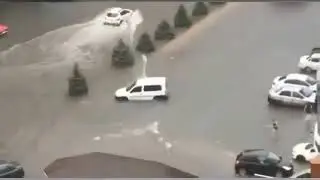 Russia is sinking ! Terrible floods ! Streets in Stavropol turned into rivers