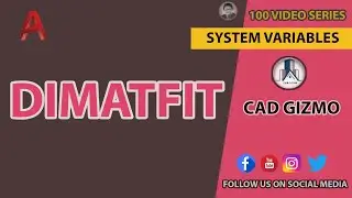 AutoCAD System Variables | DIMATFIT |Cad Gizmo | #AutoCAD