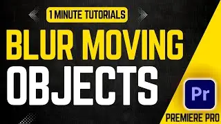 How To Blur Moving Objects In Premiere Pro 2024 | Adobe Tutorials