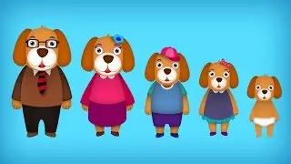 The Finger Family Dog Family Nursery Rhyme | Dog Finger Family Songs