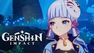 Genshin Impact - Ayaka dancing in Chinju Forest