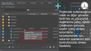 3 Premiere Pro Yeni Sekans Oluşturma