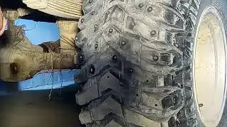 ШИПЫ ПЕРФОРАТОРОМ на зимнюю резину , проще не бывает .