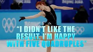 Figure skater Alexandra Trusova explained her emotions after the performance at the Beijing Olympics