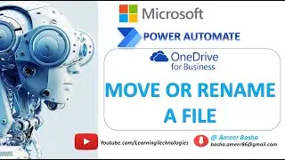 Power Automate Desktop || OneDrive for Business - Move or rename a file action