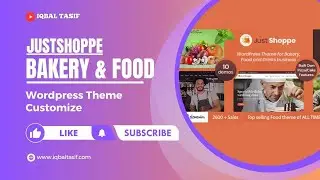 Justshoppe Elementor Cake Bakery Food WordPress theme Customize 2023