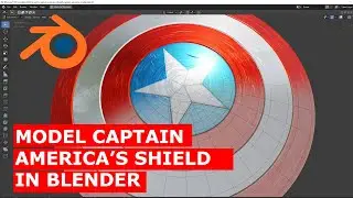 how to make captain americas shield with procedure scratches in blender 2 8