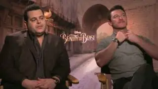 Josh Gad and Luke Evans Raw interview Beauty and the Beast Interview