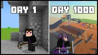 I spent 1000 Days in Minecraft Superflat! (FULL MOVIE)