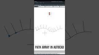 Make an array on a path in AutoCad