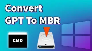 How to convert gpt to mbr in cmd windows 10 - Updated!!!