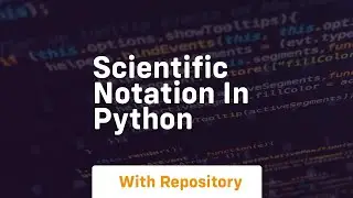 Scientific notation in python