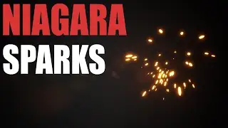 UE4 Niagara Tutorial - Spark Effect - Intro to Niagara UE4/Unreal Engine 4