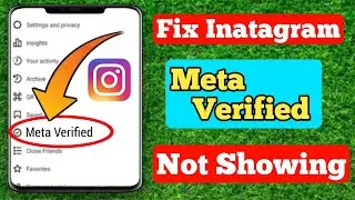 How To Fix Inatagram Meta Verified Option Not Showing Problem 2023 | Meta Verified Not Showing