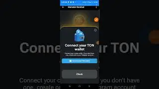 How to connect your ton wallet to hamster Kombat mining account    
