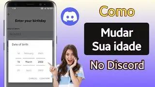 Como mudar sua idade no Discord Mobile (Novo 2023) |  Alterar Data de Nascimento do Discord