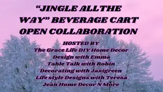 Christmas Bar Cart I Jingle All The Way Collab #beveragecart24