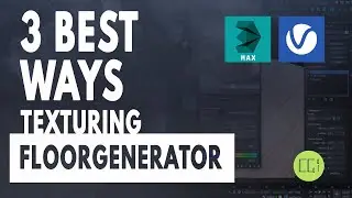 👣 Texturing FLOOR GENERATOR 4 Best Ways - 3ds Max Quick Simple
