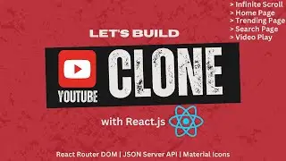 🚀 Build a YouTube Clone with React.js | Full Tutorial | React for beginners