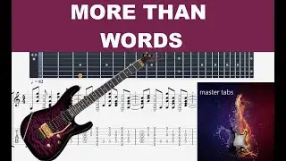 MORE THAN WORDS  | EXTREME | GuitarTab | #tutorial #Mastertabs#BestFreeYoutubeMusic# #pop# #rock