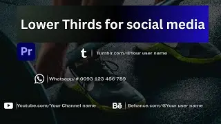 Free Premium Social Media Lower Thirds For Adobe Premiere Pro