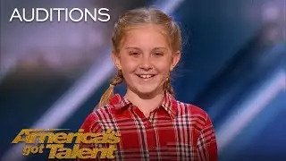 Lily Wilker: 11-Year-Old Animal Impressionist Delights The Judges - America's Got Talent 2018