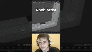 Noob vs Pro artist: filling faces #blendertutorial #blender #blendercommunity #blender3d #b3d