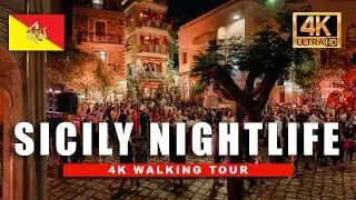 🇮🇹 Midnight in Palermo, Italy - Stroll Through Sicily's Historic Streets at Night | 4K HDR 60fps