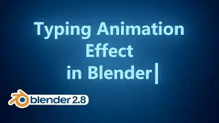 Blender Tutorial - Typing Effect with Animation Nodes
