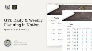 Notion Sessions: GTD Daily & Weekly Planning