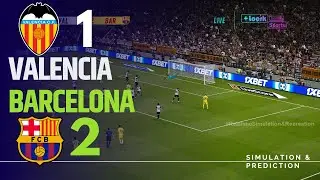 Valencia 1.2 Barcelona Highlights | La Liga 24/25 eFootball recreation