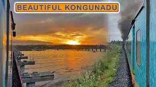Morning run through Beautiful KONGUNADU region behind ALCO Twins : Indian railways