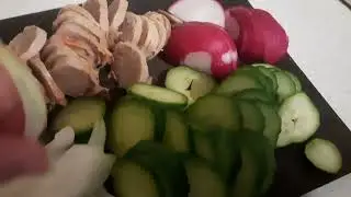 Летний хрустящий салат \ Рецепт за 5 минут