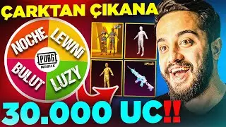 ÇARKTAN ÇIKAN KİŞİYE 30.000 UC MUMYA SANDIĞI AÇIYORUZ! (SEZER AĞLADI) PUBG Mobile
