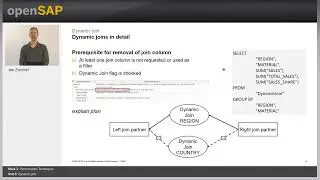 SAP Hana Performance Techniques Week3 Unit6   Dynamic join - SAP Learning