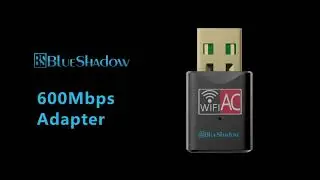 Blueshadow USB WiFi Adapter  600Mbps- Dual Band 2.4G/5G Mini Wi-fi ac Wireless Network Card Dongle