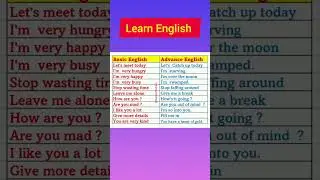 BASIC VS ADVANCED ENGLISH 2