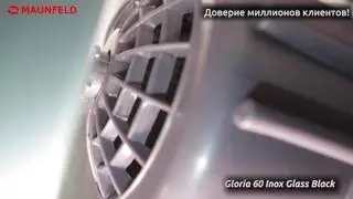 Кухонная вытяжка Maunfeld Gloria 60 нержавеющая сталь/черное стекло