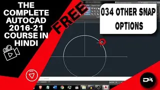 Other Snap Options Complete Tutorial in AutoCAD | Autocad in Hindi | 034