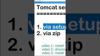 Install Tomcat (via .exe)