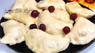 Dumplings With Cherry [SUB] Vareniki recipe | Cherry Pierogi | Cherry Vareniki | Sweet Pierogies