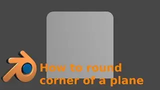 Blender  - How to round corner of a plane