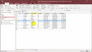 SQL with Microsoft Access 2016 Lesson 4 - Select query