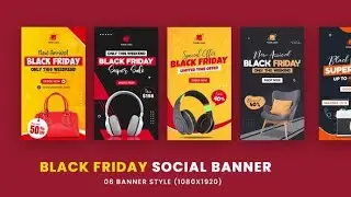 Black Friday Sale Product HTML5 Banner Ads GWD - After Effects Template