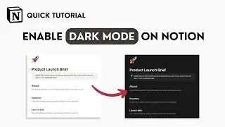 How to Enable Dark Mode on Notion (Quick Tutorial)