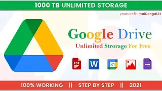 Increase GOOGLE DRIVE Space : Get Unlimited Google Drive Storage For Free | 100% WORKING | 2021