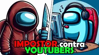 Virei o IMPOSTOR METAMORFO contra YOUTUBERS no Among Us