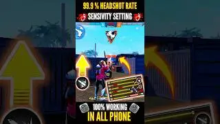 Auto Headshot Sensitivity Setting in Free Fire Max 2024 For All Phone #shorts #ffsensitivitysetting